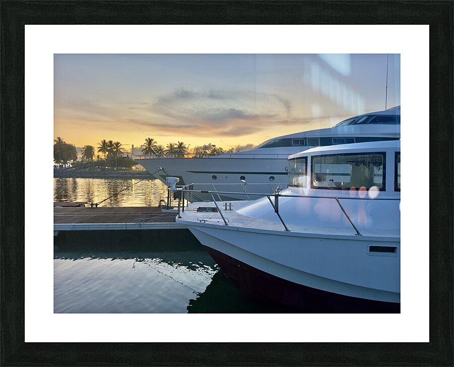 The Marina in Miri 1 Picture Frame print