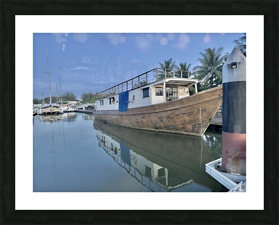 The Marina in Miri 2 Picture Frame print