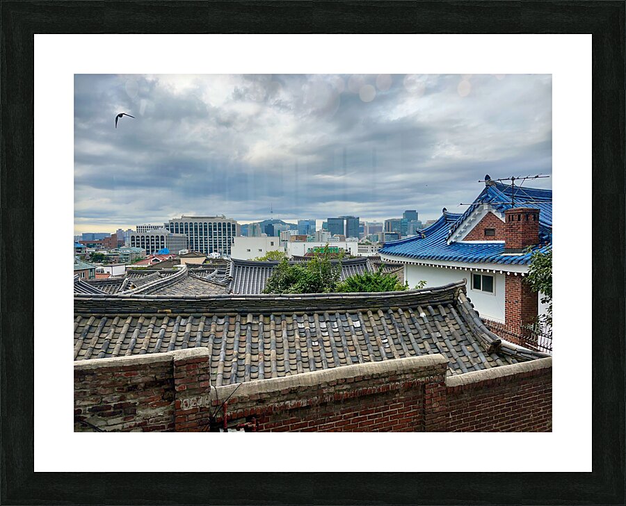 Bukchon Hanok Village Seoul Korea 3 Picture Frame print