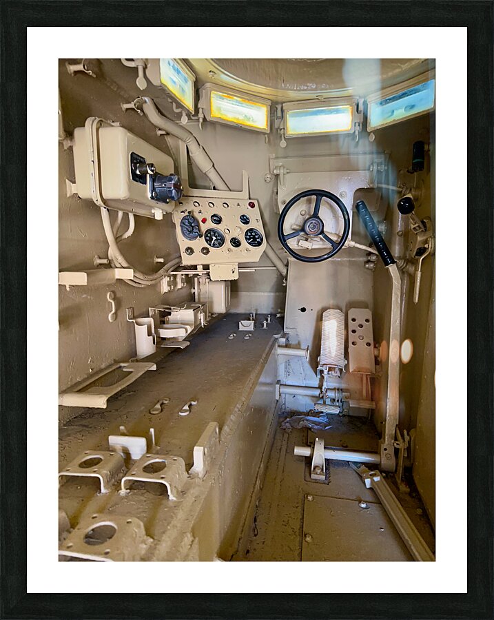 Army Tank Interior Seoul South Korea Picture Frame print