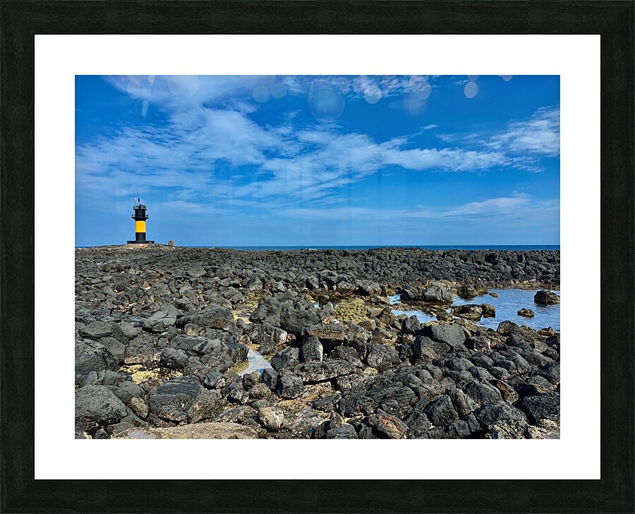 Black Rocks Lighthouse Udo South Korea Picture Frame print