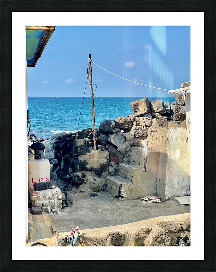 Behind the House Jeju South Korea Picture Frame print