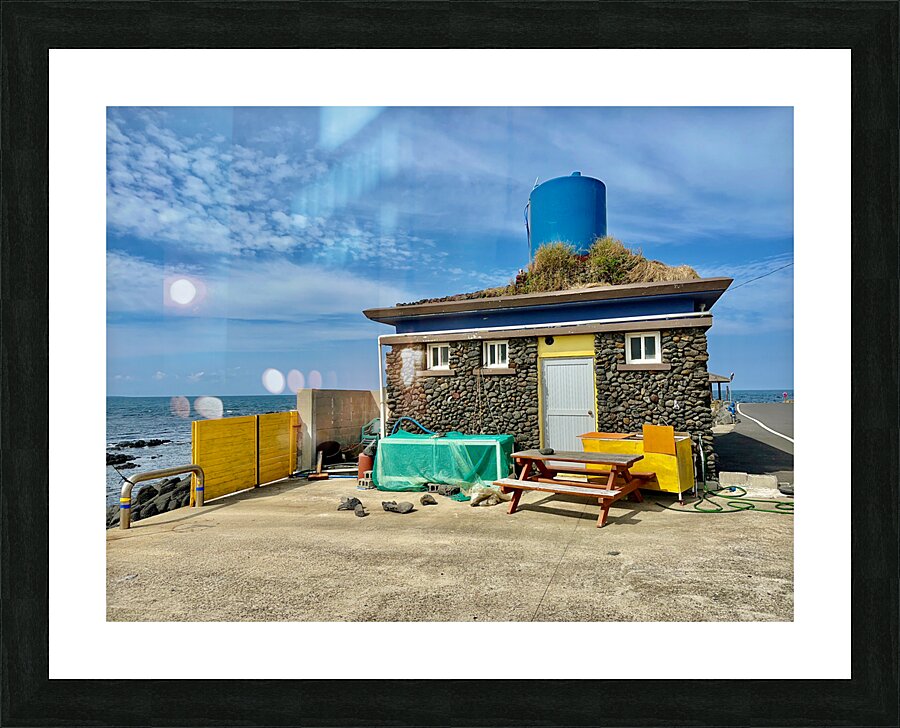 House by the Ocean Udo South Korea Picture Frame print