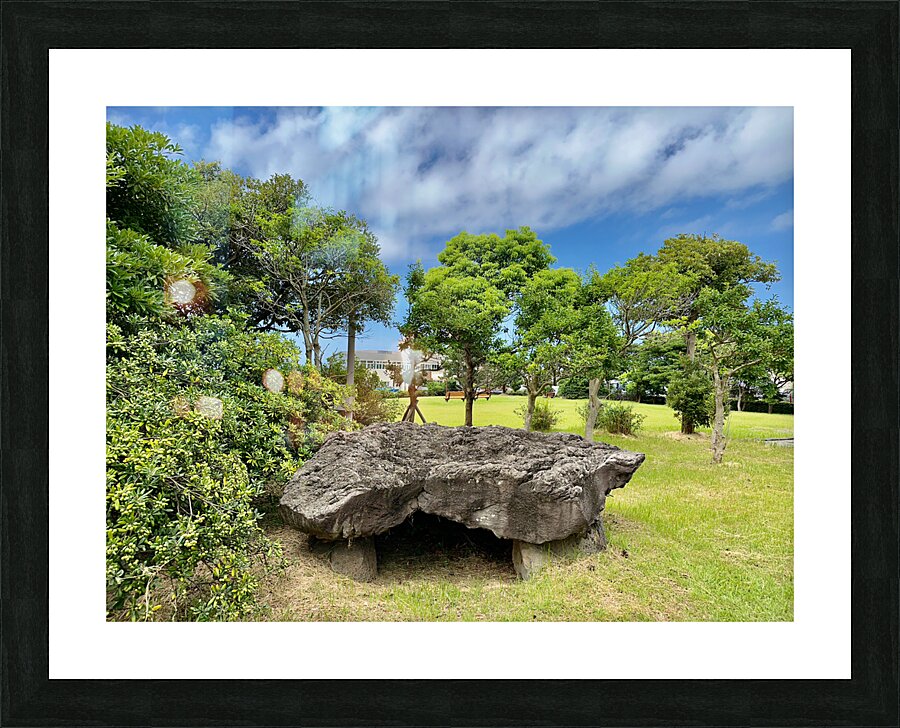 The Big Rock Jeju South Korea Picture Frame print