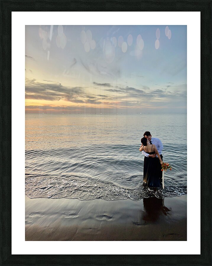 Newlyweds Sunset Beach Jeju South Korea 3 Picture Frame print
