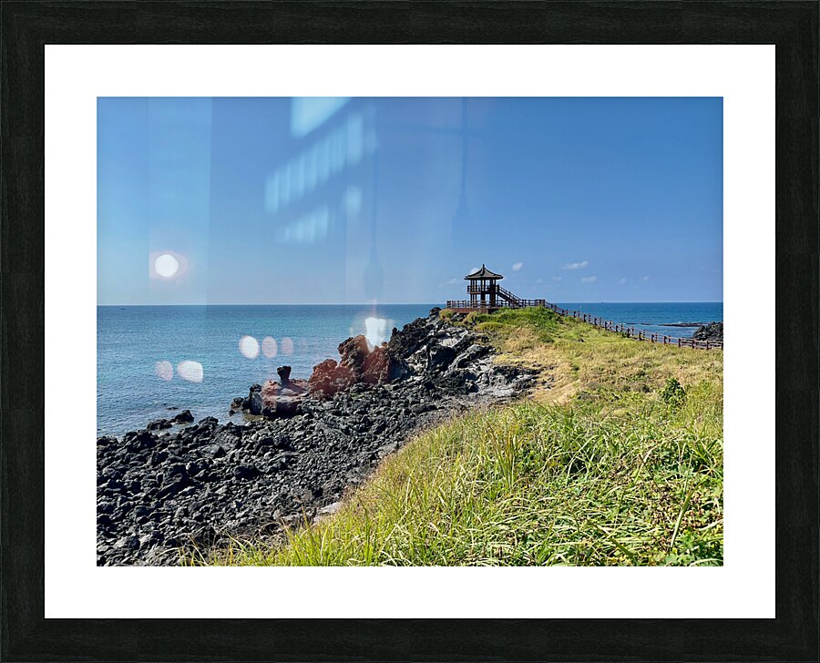 The Gazebo Jeju South Korea Picture Frame print