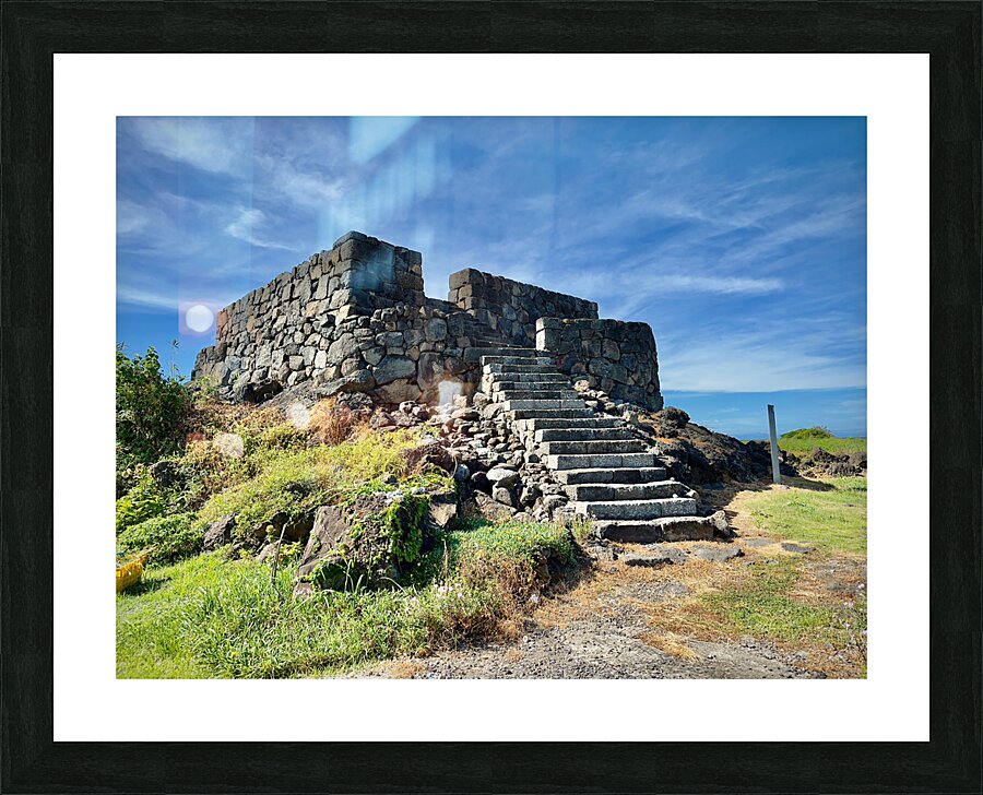 The Little Fort Jeju South Korea Picture Frame print