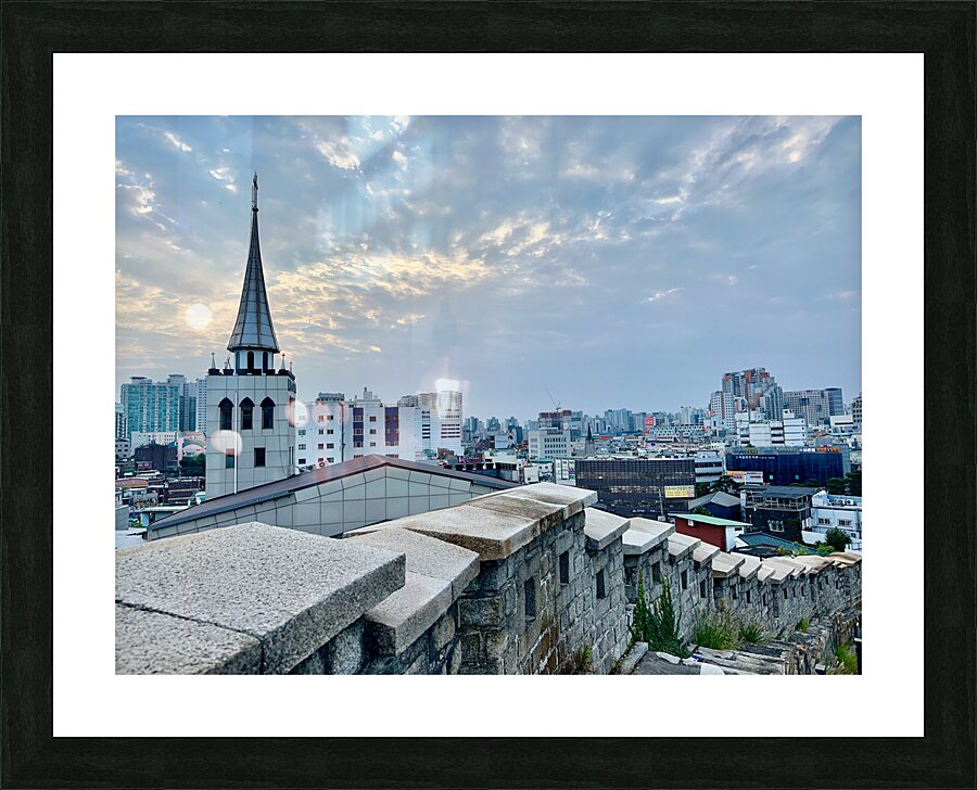 City View Behind the Wall Seoul South Korea 3 Picture Frame print
