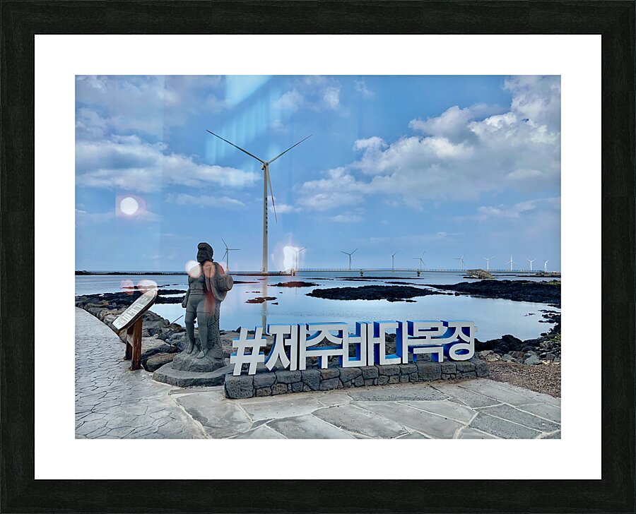 Wind Mills Jeju South Korea 1 Picture Frame print