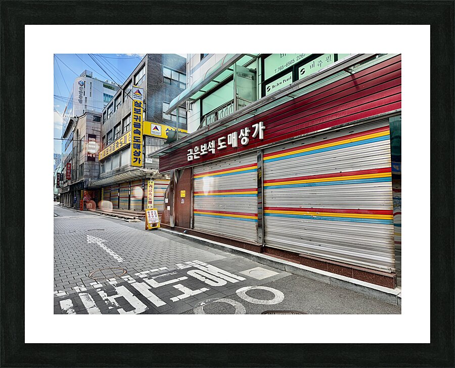 Streets of Seoul South Korea Picture Frame print
