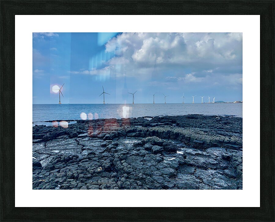 Wind Mills Jeju South Korea 2 Picture Frame print