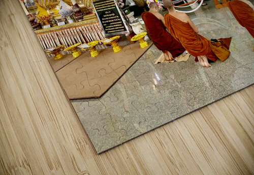 Praying White Buddha Jimmy Roy Photos puzzle