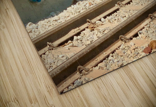 Little Girl Hiding from the Train Jimmy Roy Photos puzzle