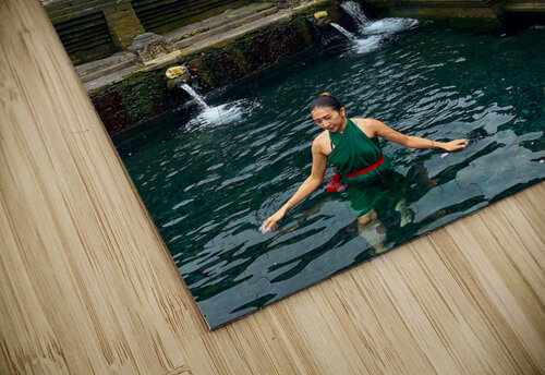 Lady in Balinese Holy Water Jimmy Roy Photos puzzle