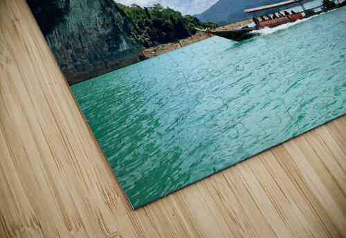 Boat Between Massive Rocks Jimmy Roy Photos puzzle