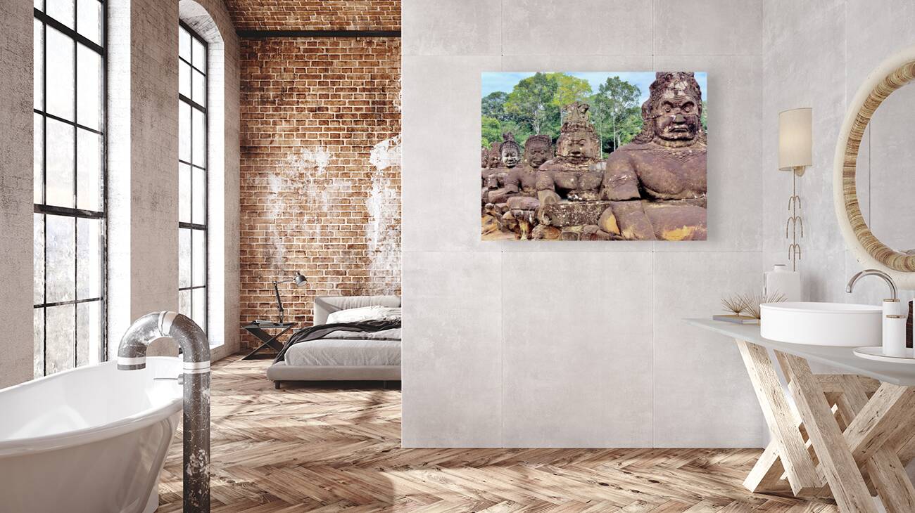 Angkor Wat Statues Row Reproduction