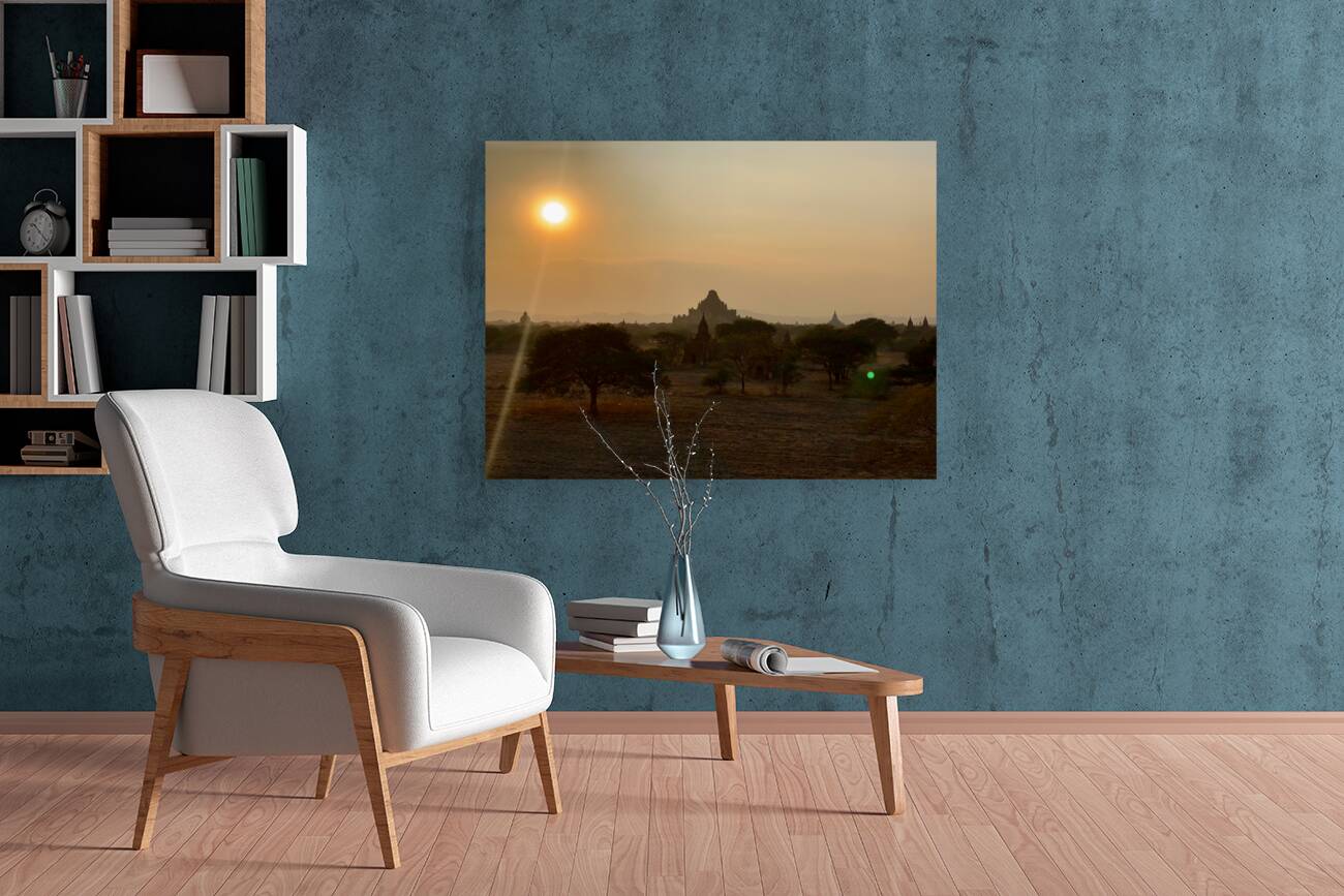 Sunset by the Temple Reproduction