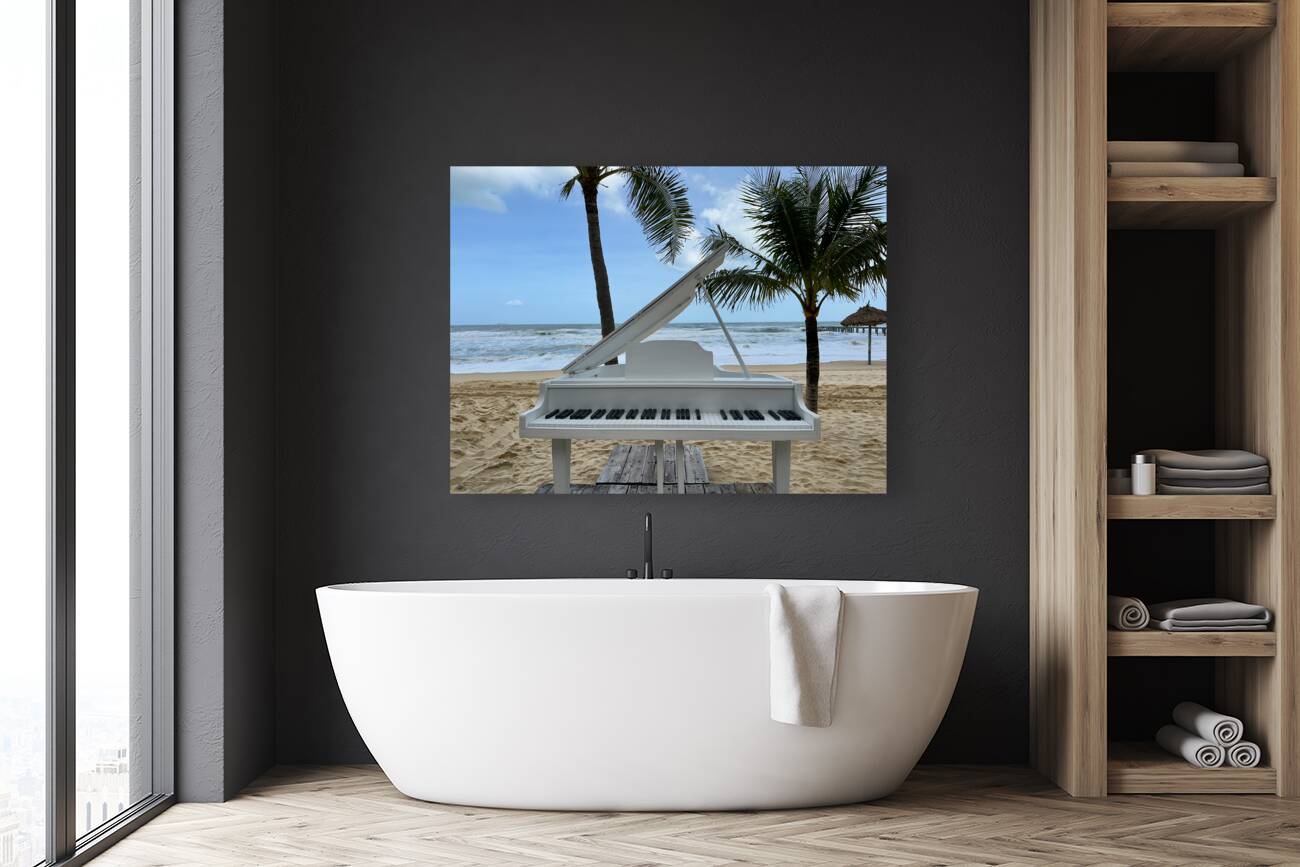 Piano on the Beach Reproduction