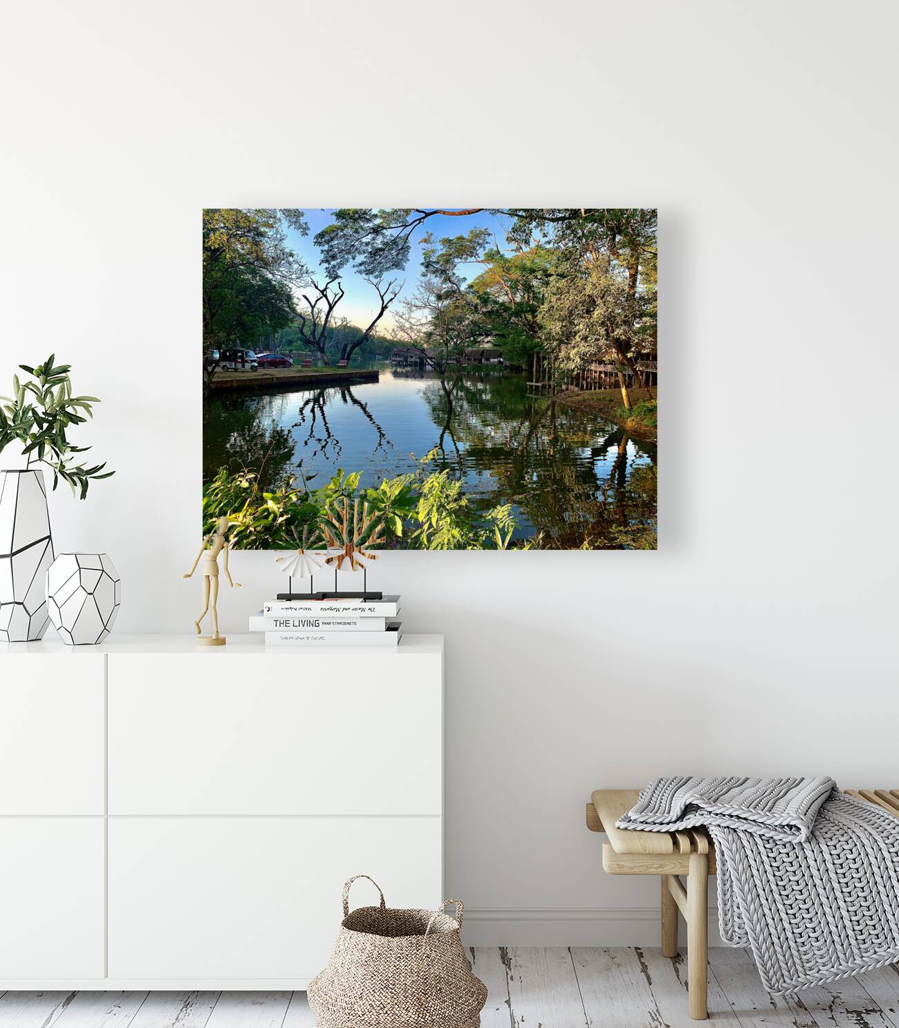 Village Reflection Reproduction