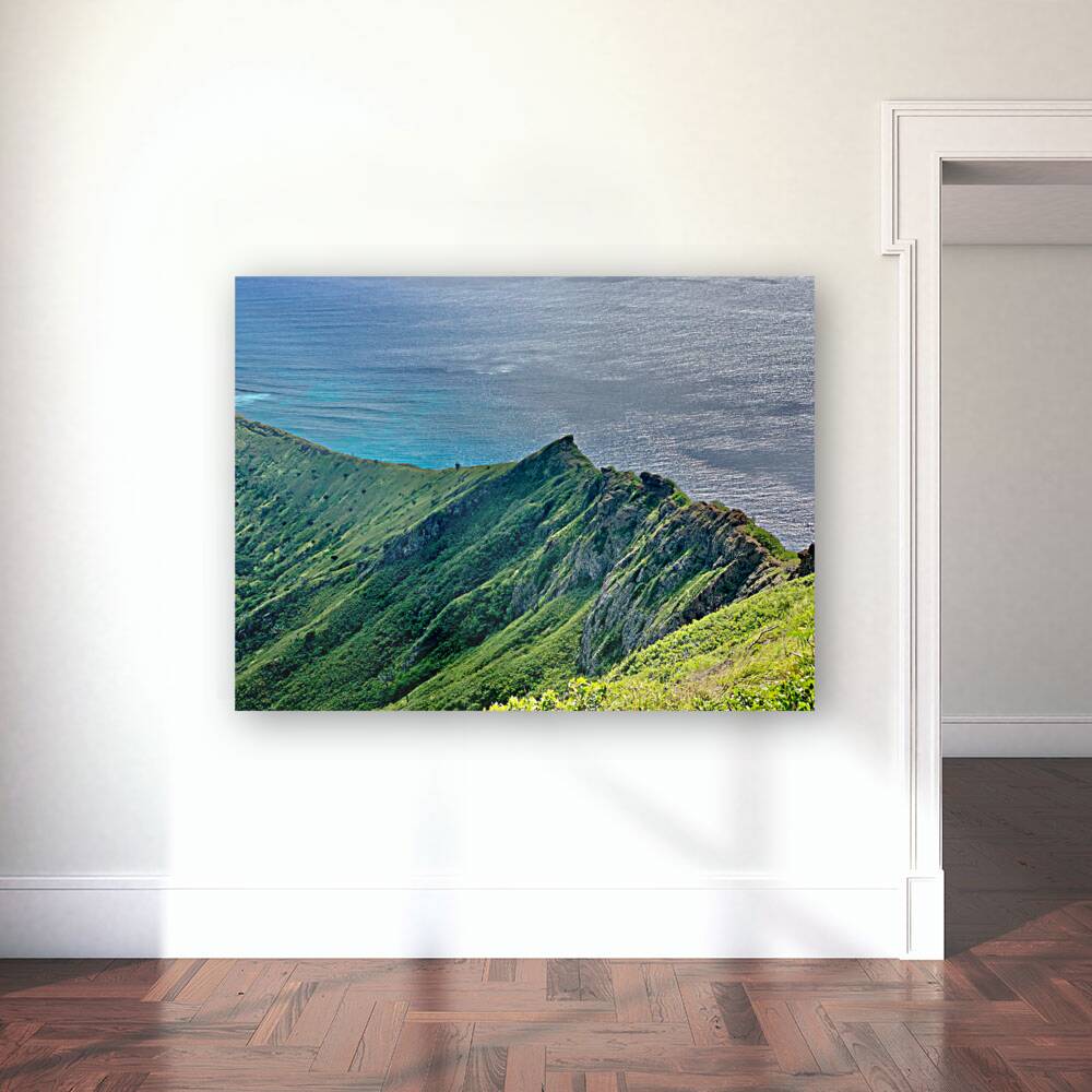 Mountain Peak on the Ocean Reproduction