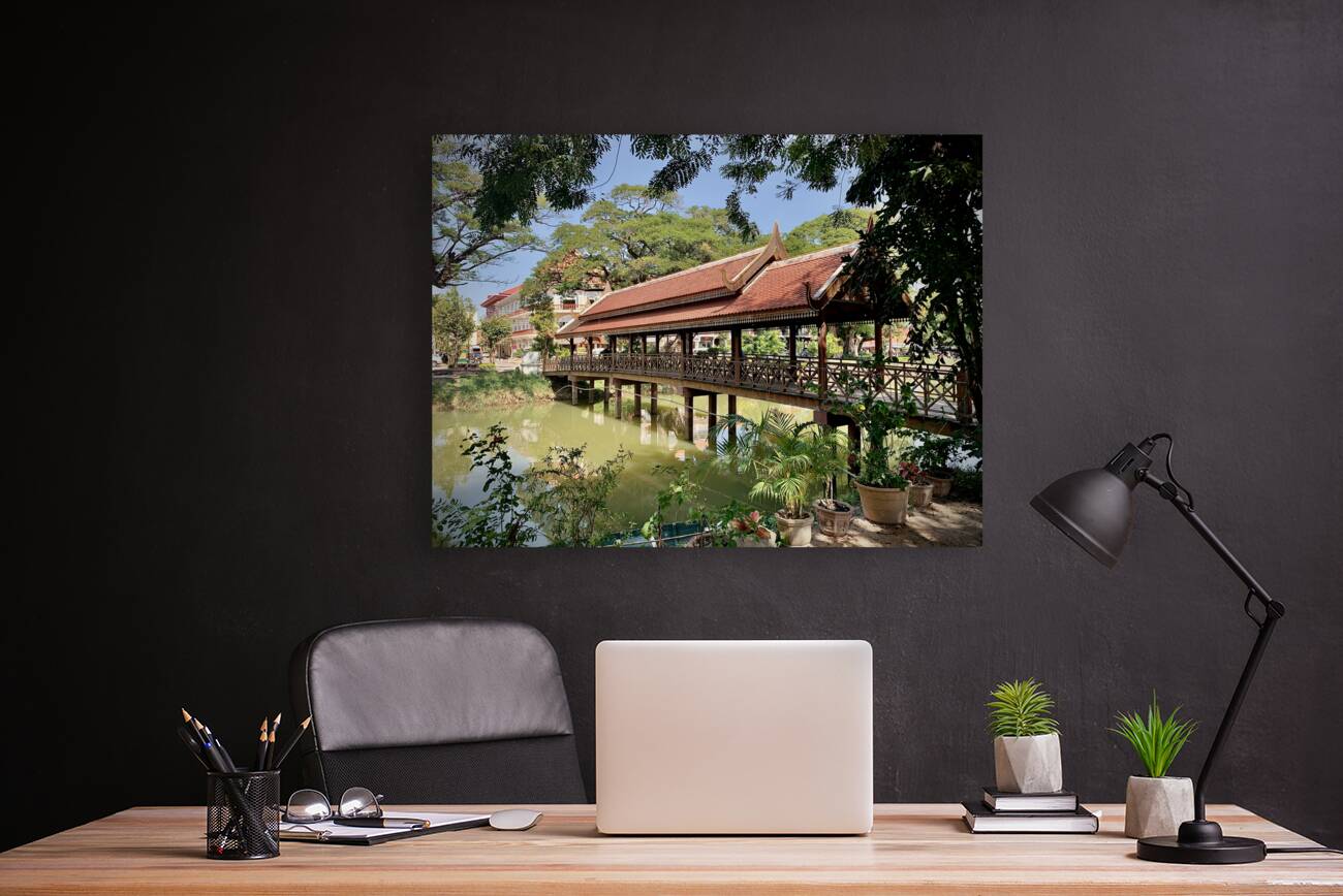 Fancy Walk Across the River Reproduction