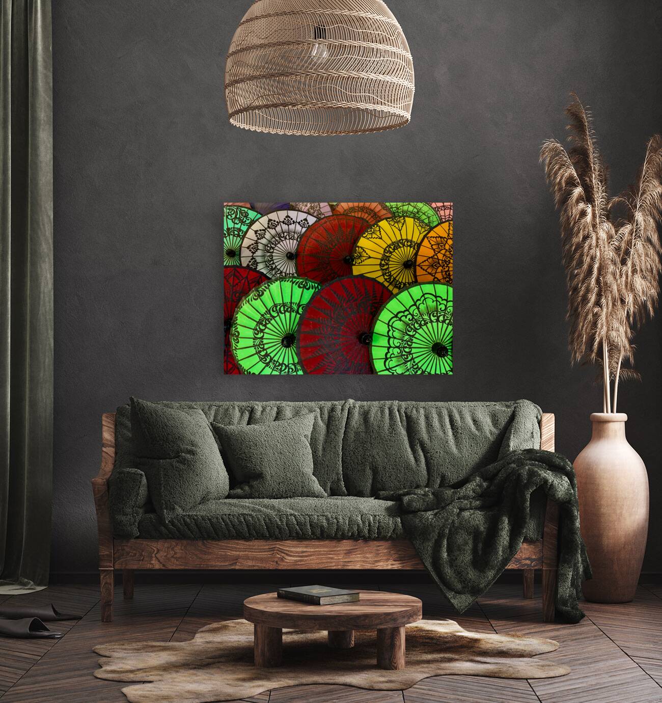 Colorful Umbrellas Reproduction