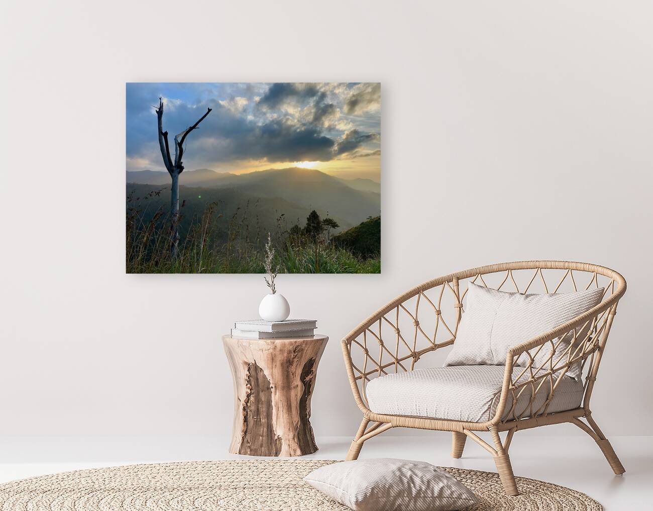 Sunrise Over the Mountain Reproduction