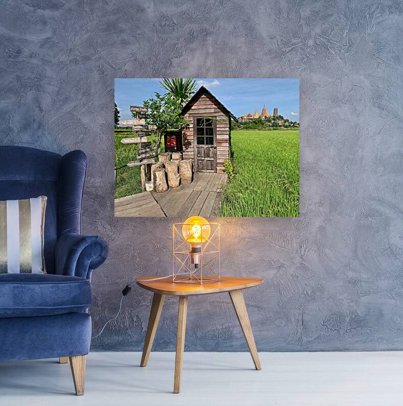 Shack in front of the Temple Reproduction