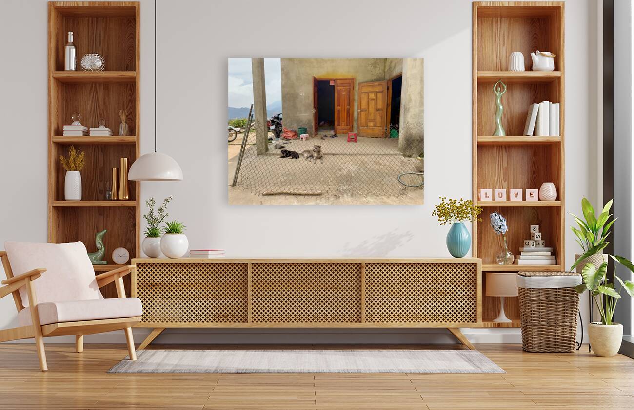 Behind the Crooked Fence Reproduction