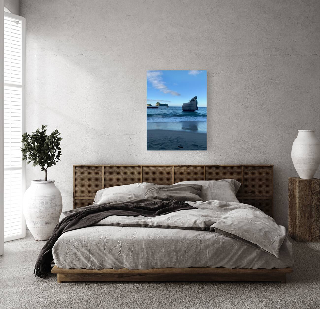 Nice Rock View From the Beach Reproduction