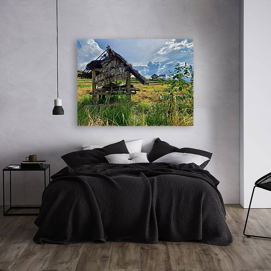 Shacks in the Rice Fields Reproduction