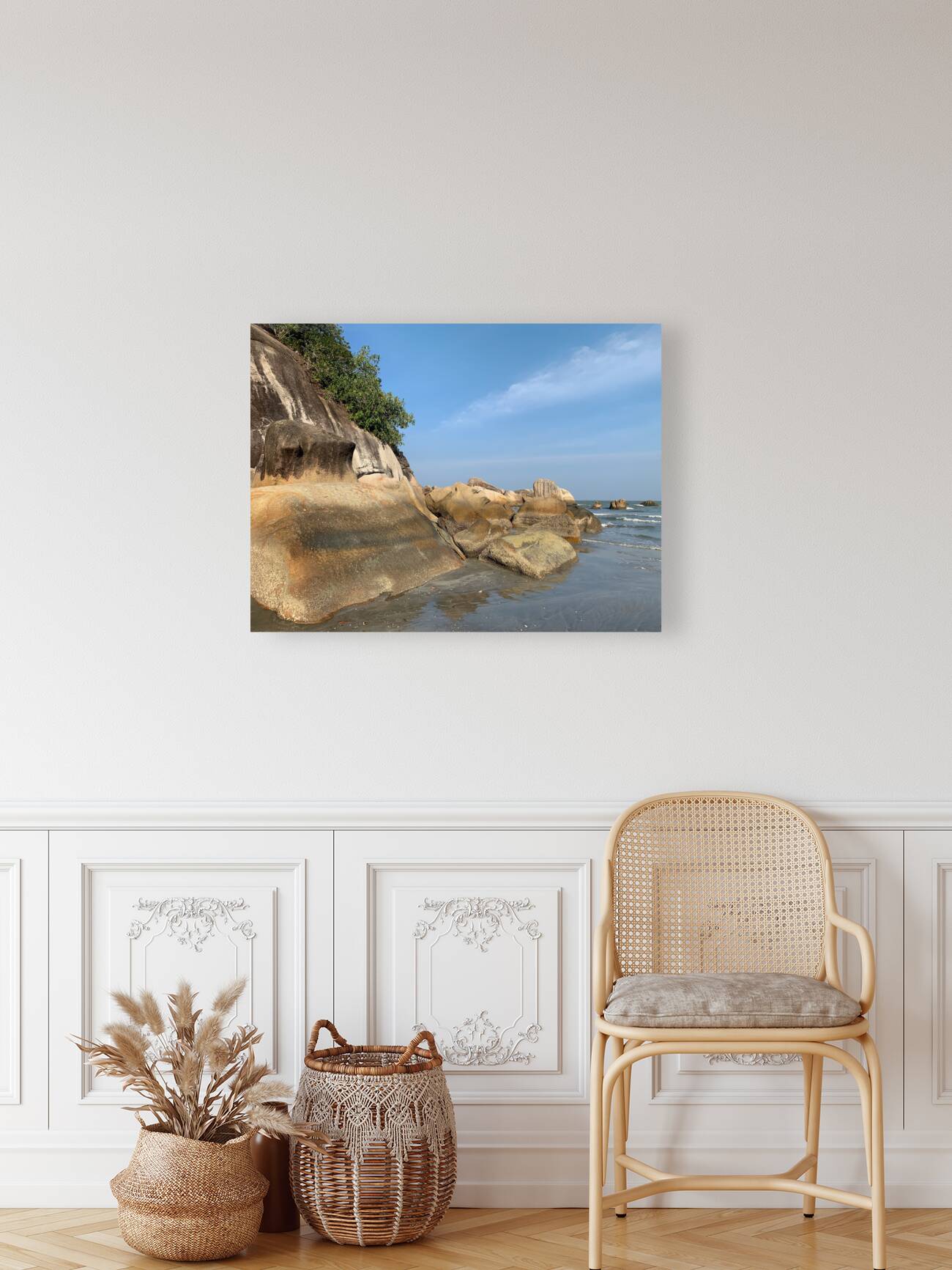 Rocks on the Beach Reproduction