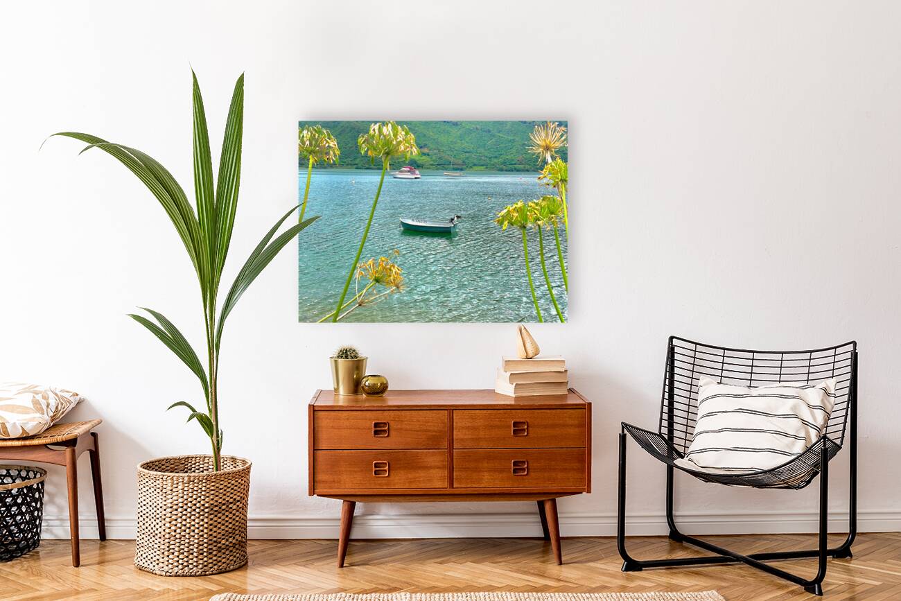 Empty Boat on the Lake Reproduction