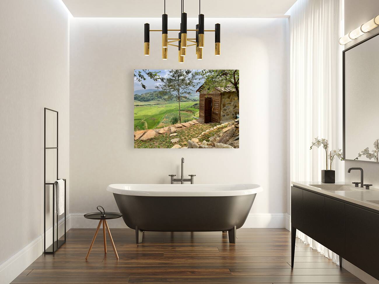 Little House by the Rice Fields Reproduction