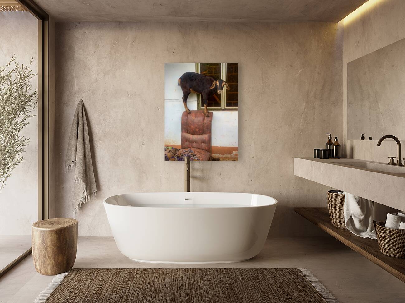 Goat on a Seat Reproduction