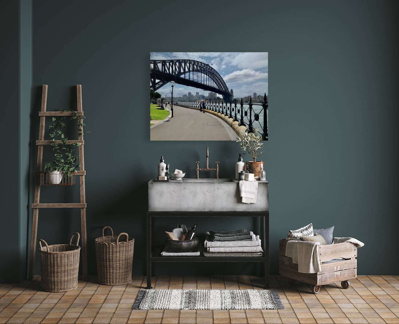Road to Sydney Harbour Bridge Reproduction