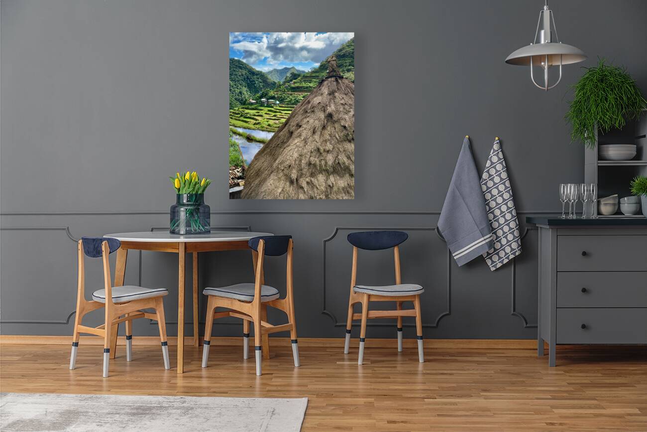 Rice Valley behind the Roof Reproduction