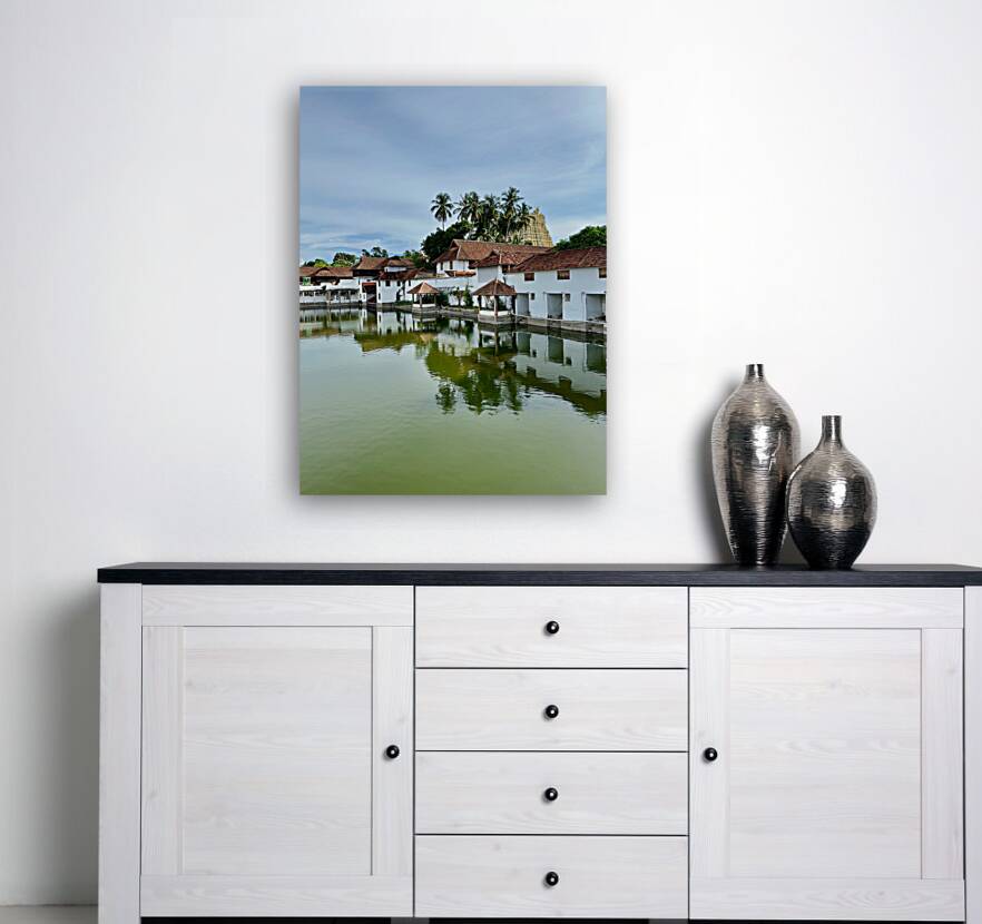 Reflections in Front of Sree Padmanabhaswamy Temple Reproduction