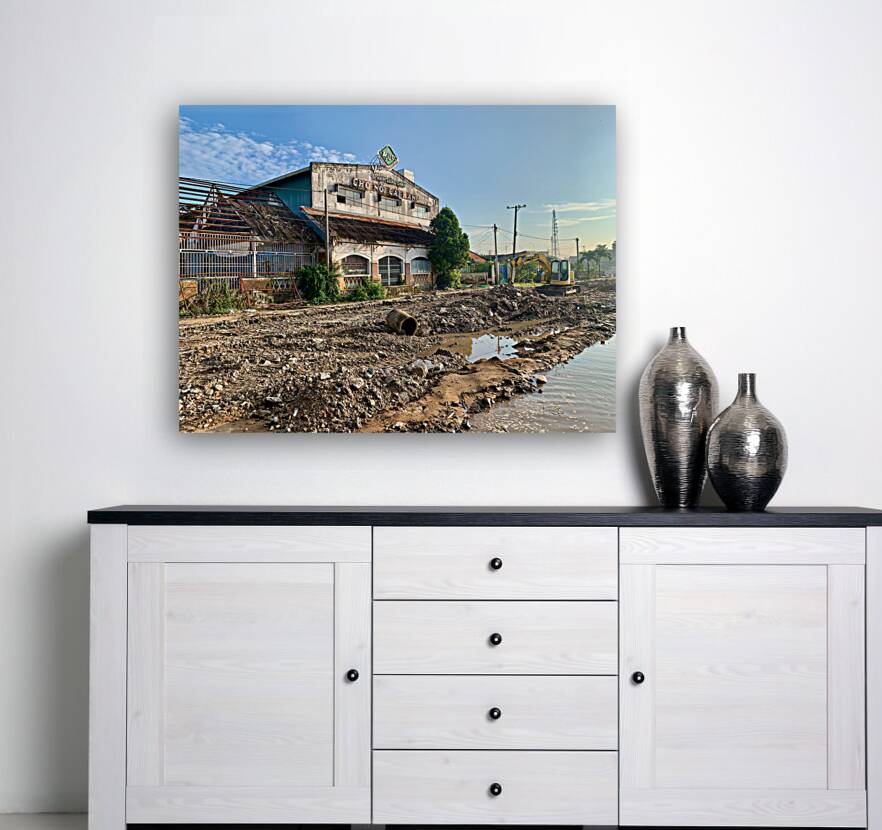 Nice Building in Construction Zone Reproduction