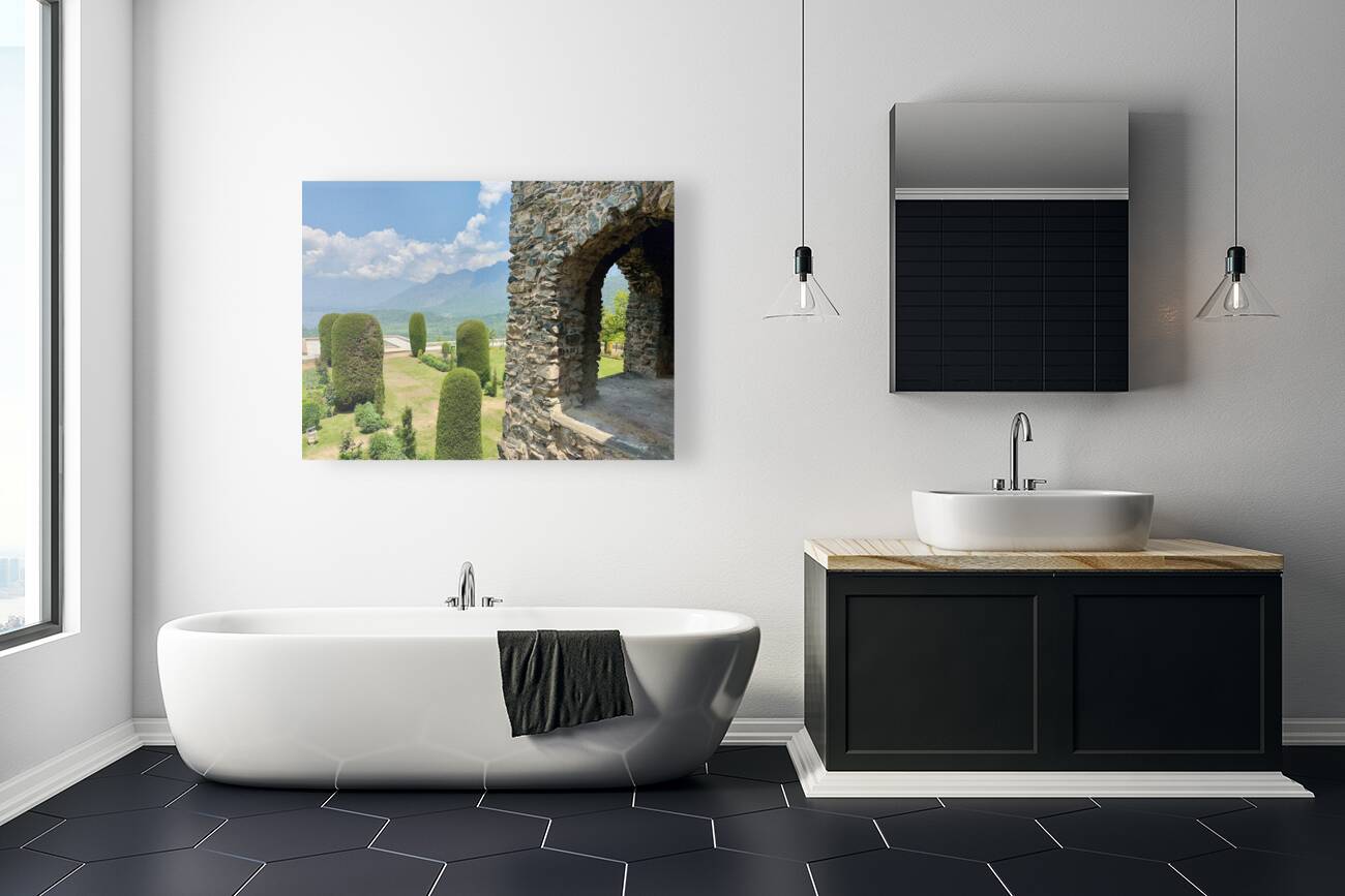 View from Pari Mahal Srinagar Reproduction