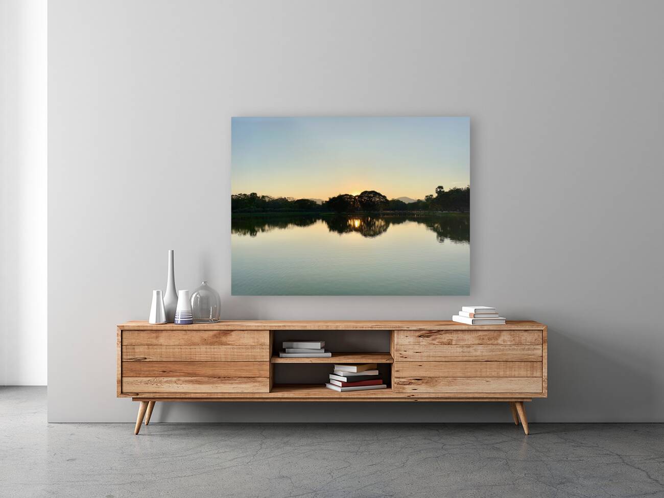 Sunset Hiding Reflection Reproduction