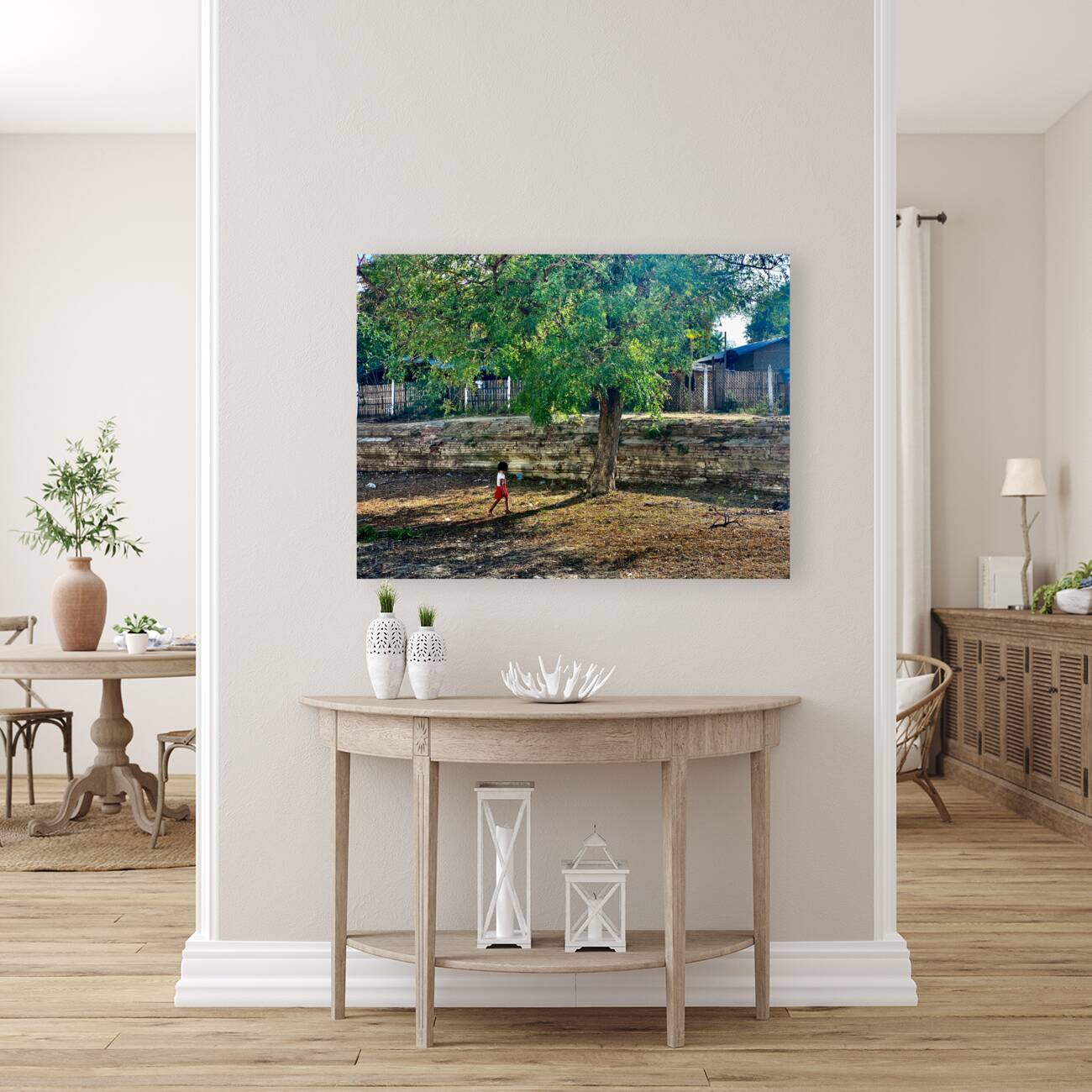 The Little Girl and the Tree Reproduction