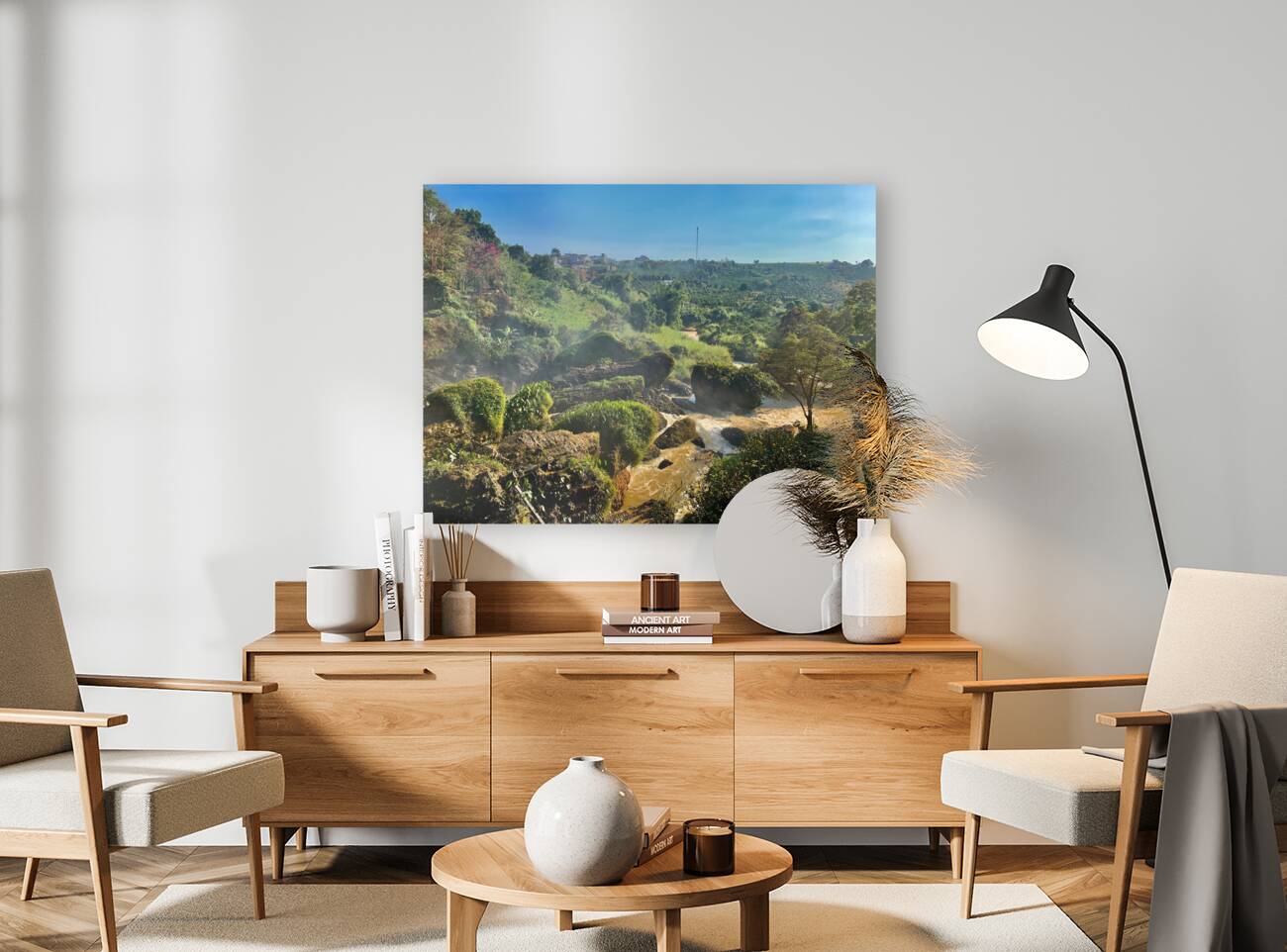 Around Elephant Waterfalls Reproduction