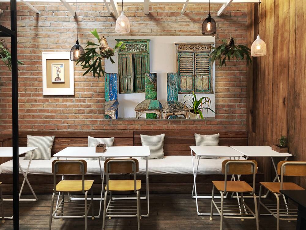 Blue  Green Old Wooden Furniture Reproduction