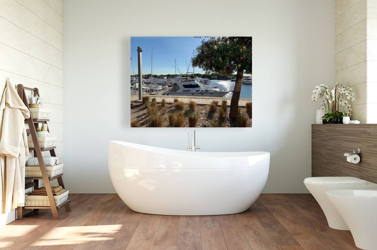 Boats at the Marina Reproduction