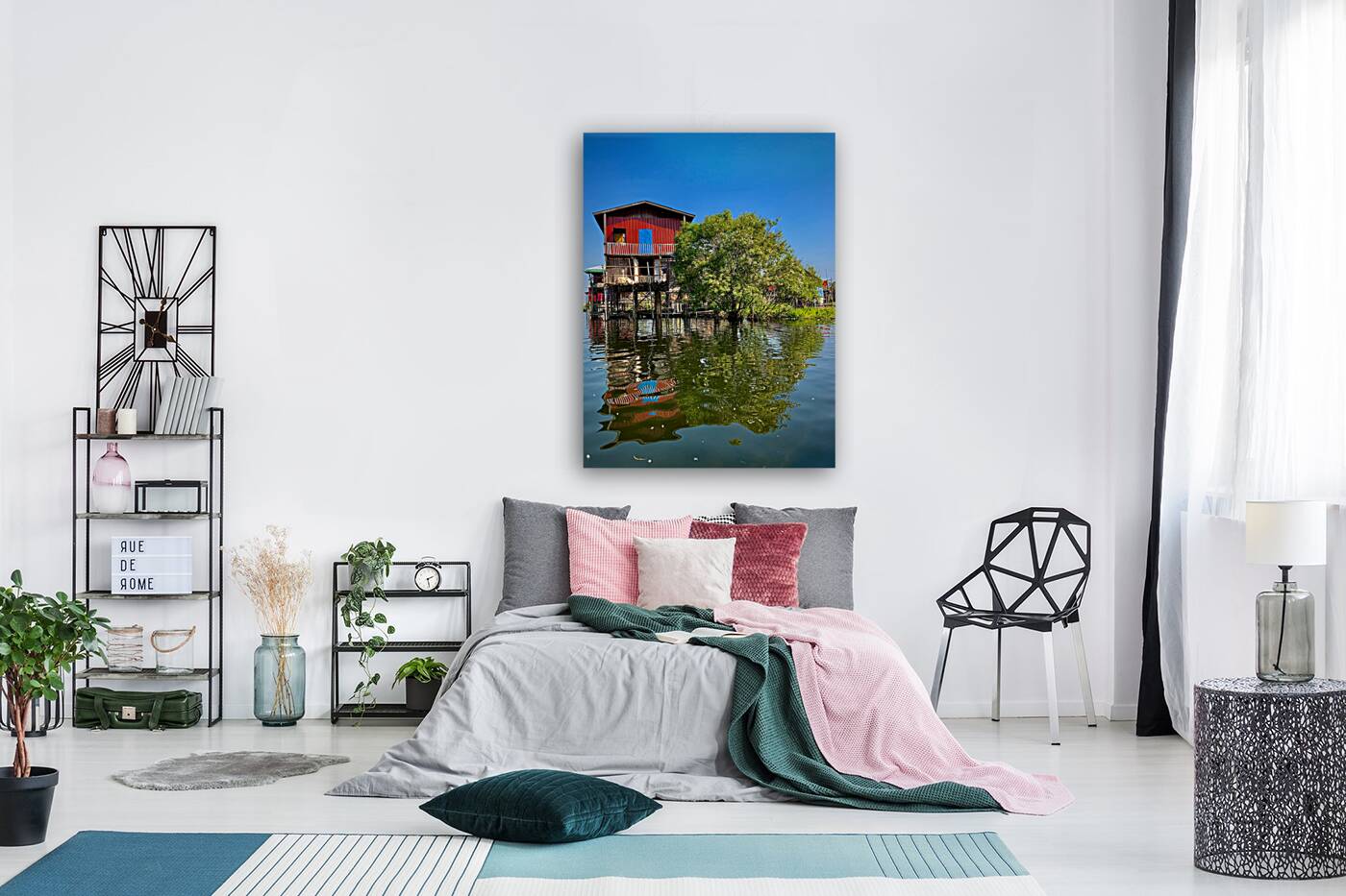 Inle Lake Reflections 2 Reproduction