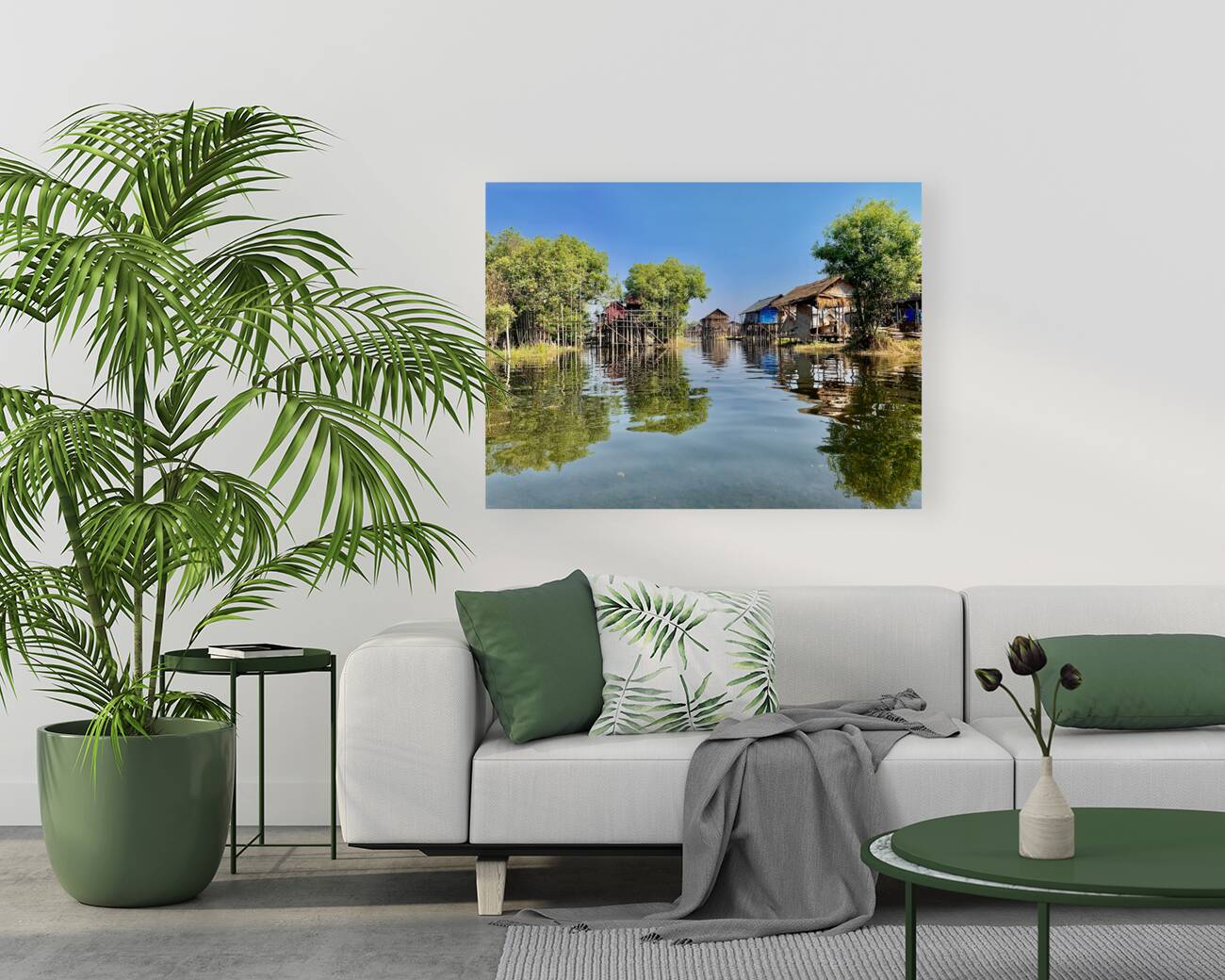 Inle Lake Reflections 3 Reproduction