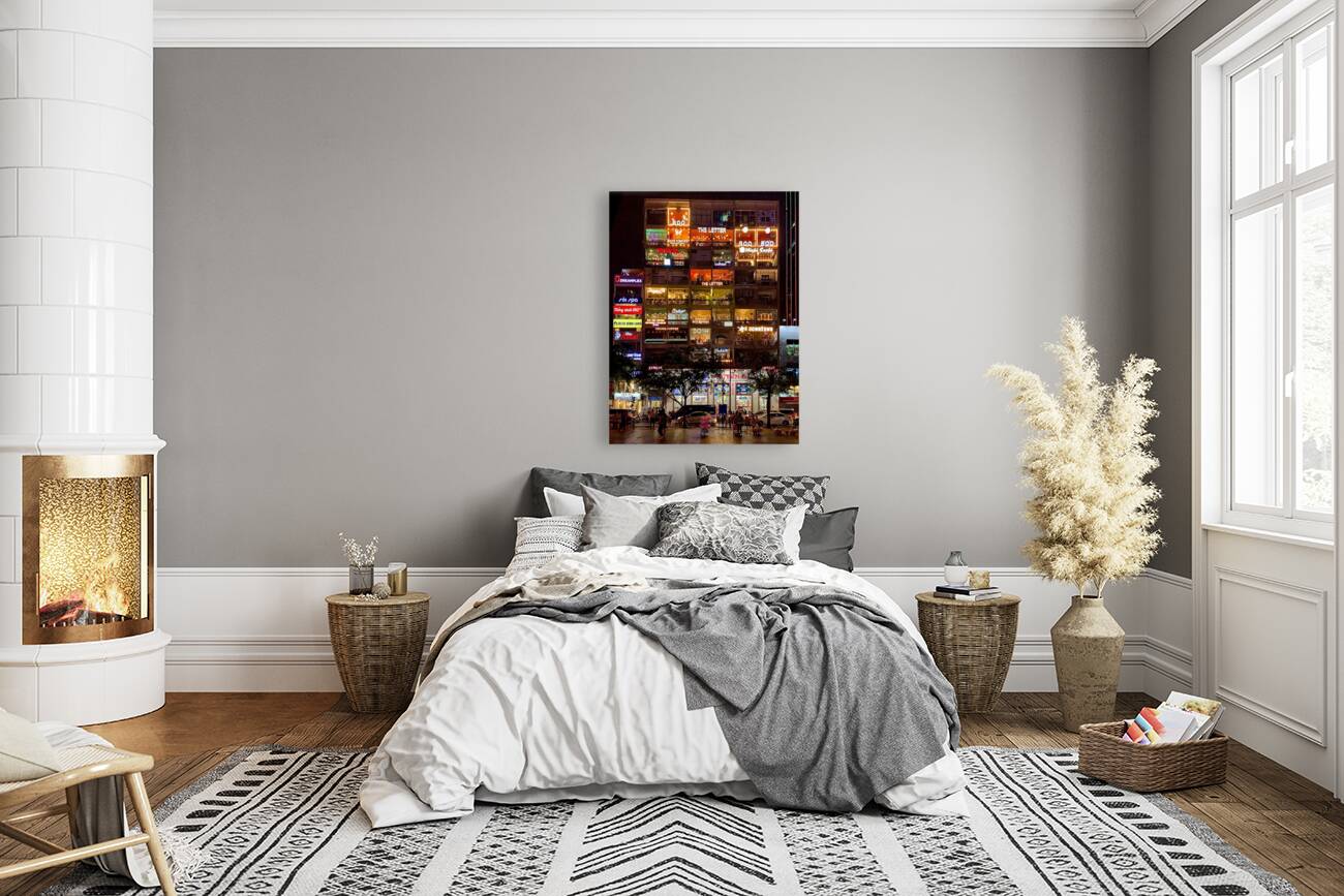 The Cafe Apartments Ho Chi Minh at Night Reproduction