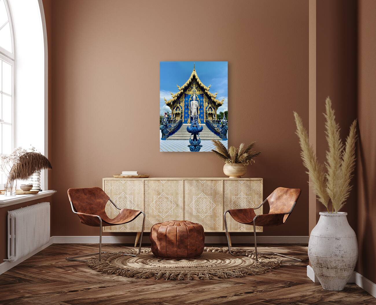 Wat Rong Suea Ten Blue Temple 2 Reproduction