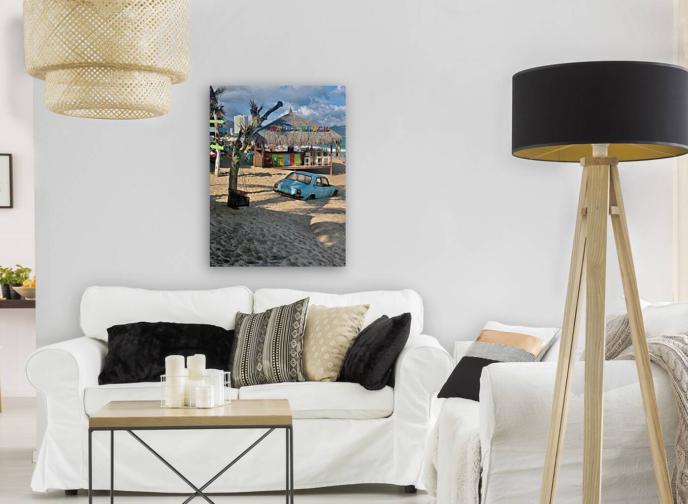 Car in the Sand Reproduction